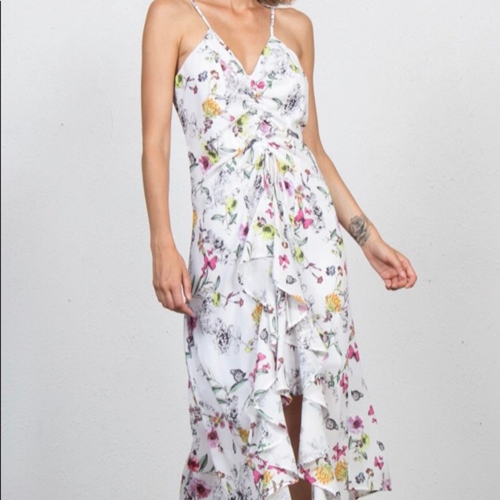 Flowered maxi dress